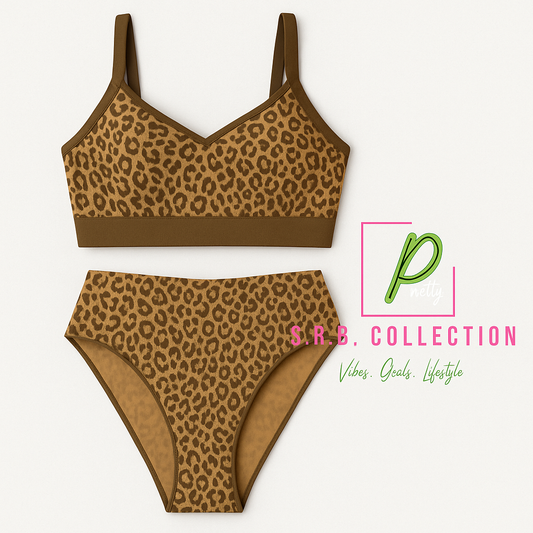 Leopard Seamless Bra & High-Waist Shaper Set"