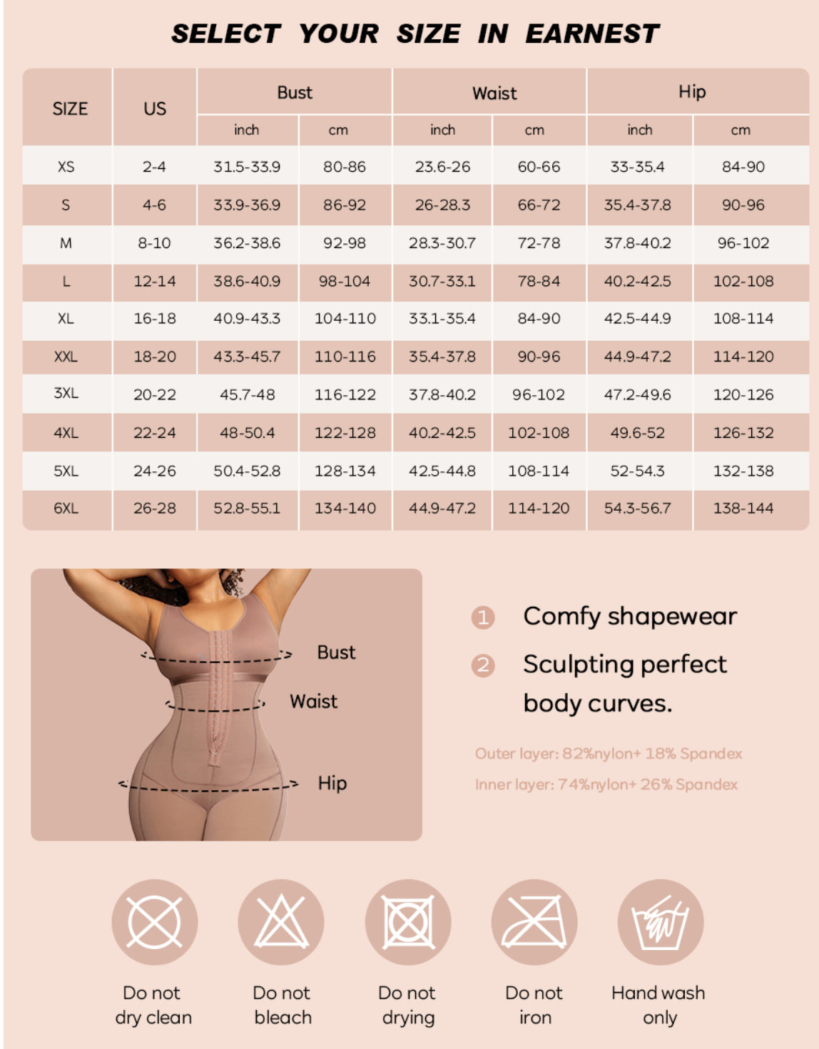 Full Body Shaper with Adjustable Compression & Tummy Control