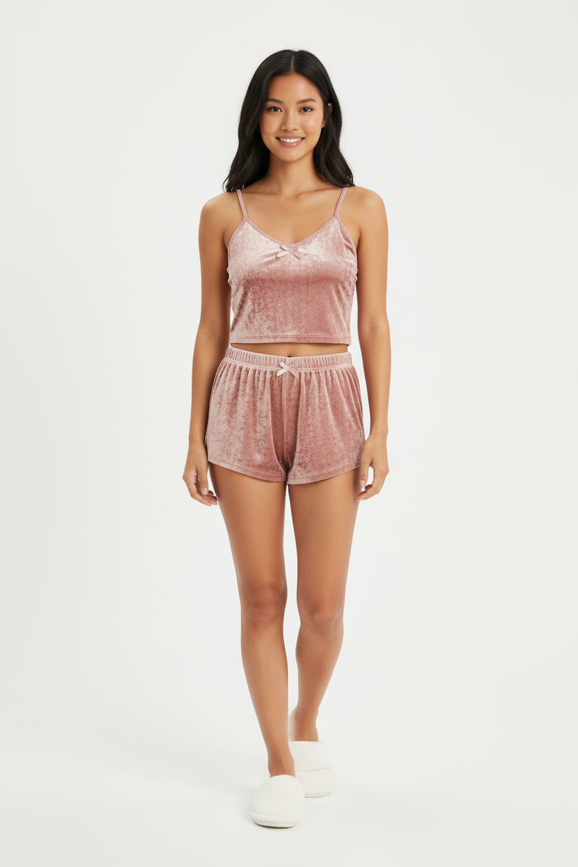 Velour Pajama Set