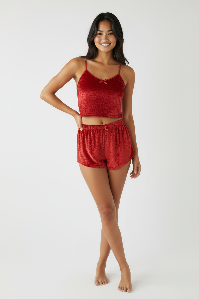 Velour Pajama Set