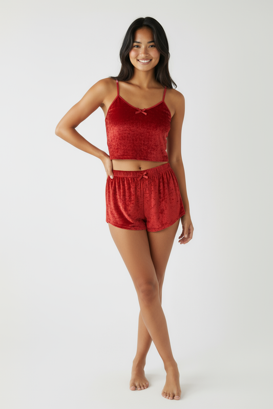 Velour Pajama Set